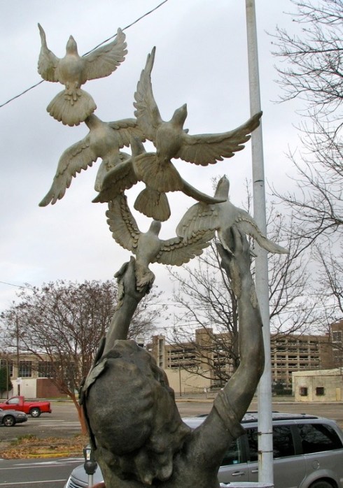 Part of "Four Spirits" statue across from 16th Street Baptist.
