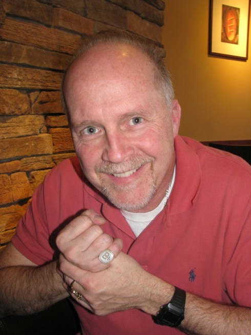 McDonogh's ring conveys his message for him.