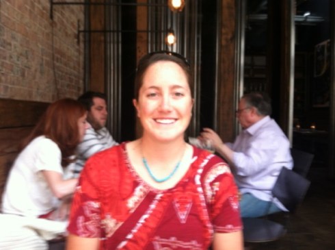 Amanda Rutherford hikes with eight gallons of water to leave along immigrant trails to prevent them dying; on her first trip, she and her partner discovered someone in serious trouble and was able to get Border Patrol to help him.